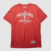Philadelphia Phillies Majestic 2000s T-shirt - Red - Vintage - Fanatics Discount