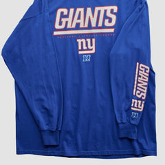 Fanatics New York Giants NFL 2010s Long Sleeve T-shirt Blue Vintage