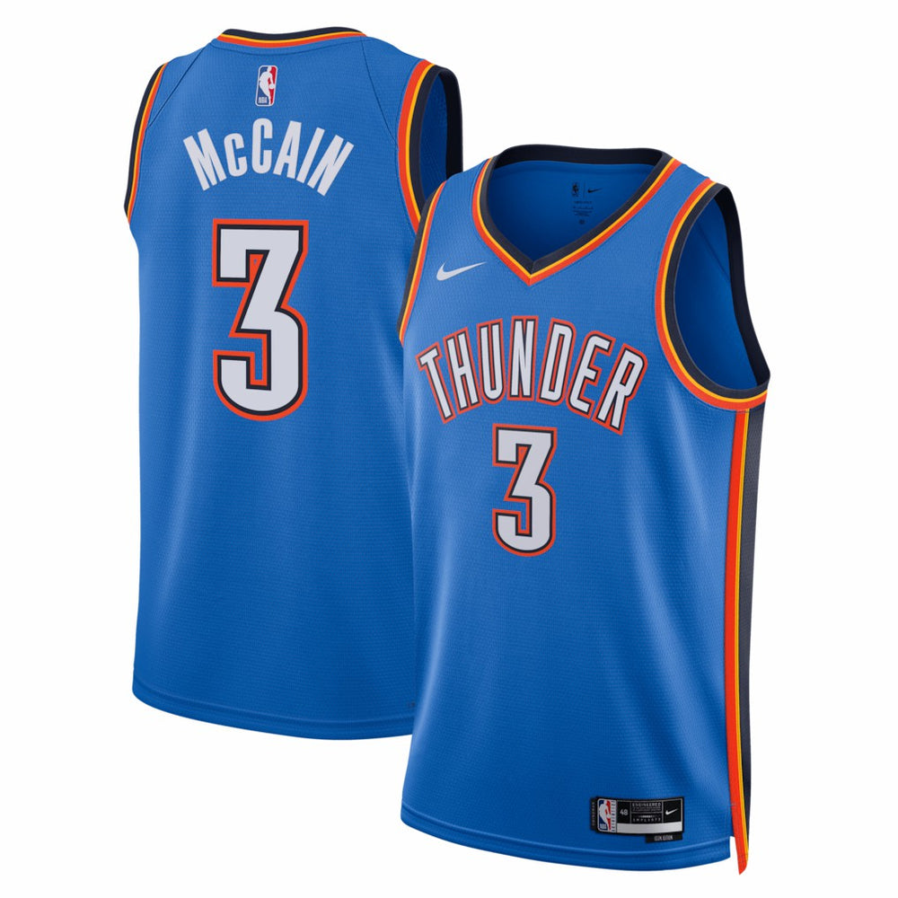 Jared McCain Oklahoma City Thunder Unisex Swingman Jersey Icon Edition Blue | Nike discount