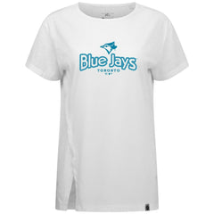 Toronto Blue Jays Levelwear Women's Blue Haven Influx Cornerstone T-Shirt - White - MLB Online