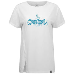 St. Louis Cardinals Levelwear Women's Blue Haven Influx Cornerstone T-Shirt - White - MLB Online