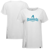 Arizona Diamondbacks Levelwear Women's Blue Haven Influx Cornerstone T-Shirt - White - MLB Discount