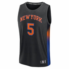 Jose Alvarado New York Knicks Fast Break Replica Jersey Black Statement Edition | Fanatics for sale