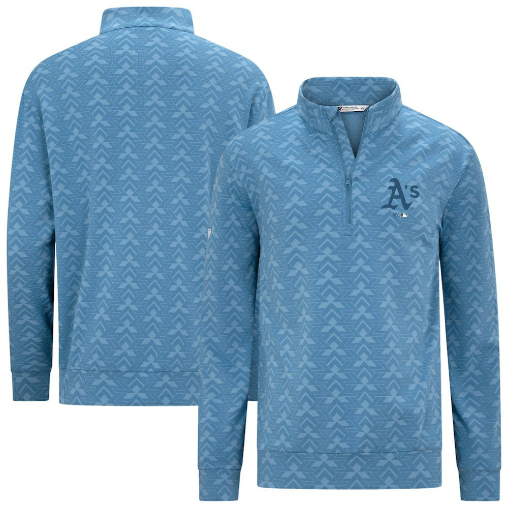 Athletics Levelwear Chameleon Quarter-Zip Pullover - Blue - MLB Lifestyle