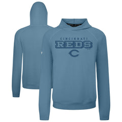Cincinnati Reds Levelwear Mandate Tri-Blend Hoodie - Blue - MLB Lifestyle