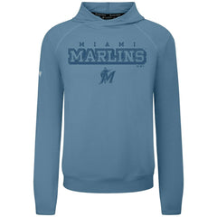 Miami Marlins Levelwear Mandate Tri-Blend Hoodie - Blue - MLB Lifestyle