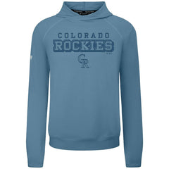 Colorado Rockies Levelwear Mandate Tri-Blend Hoodie - Blue - MLB on Sale