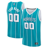 Charlotte Hornets Fast Break Custom Jersey Icon Edition Teal | Fanatics