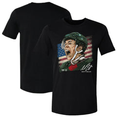 Matthew Boldy US Men's Hockey 500 Level Flag T-Shirt - Black - NHL 203959019