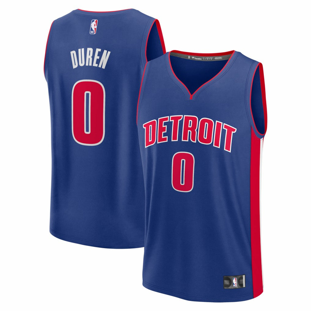 Jalen Duren Detroit Pistons Fast Break Replica Jersey for sale Icon Editi- Blue | Fanatics