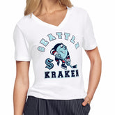 Seattle Kraken Starter Women's Tough Puck T-Shirt - White - NHL 203995151