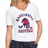 Washington Capitals Starter Women's Tough Puck T-Shirt - White - NHL 203995158