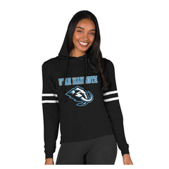 Utah Mammoth Concepts Sport Women's Marathon Long-Sleeve Hooded T-Shirt - Black - NHL 203995289