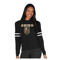 Vegas Golden Knights Concepts Sport Women's Marathon Long-Sleeve Hooded T-Shirt - Black - NHL 203995291
