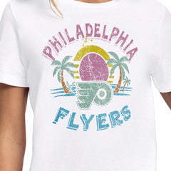 Philadelphia Flyers Starter Women's Tonal Beach T-Shirt - White - NHL 204013656