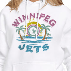 Winnipeg Jets Starter Women's Tonal Beach Hoodie - White - NHL 204013657