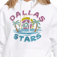 Dallas Stars Starter Women's Tonal Beach Hoodie - White - NHL 204013680
