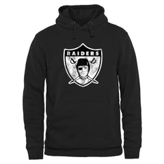 Las Vegas Raiders Throwback Logo Pullover Hoodie Black