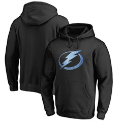 Tampa Bay Lightning Rinkside Pond Hockey Pullover Hoodie - Black - NHL 2229573