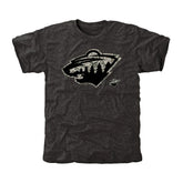 Men's Minnesota Wild Black Rink Warrior Tri-Blend T-Shirt - NHL 2265463