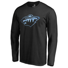 Minnesota Wild Pond Hockey Long Sleeve T-Shirt - Black - NHL 2301310
