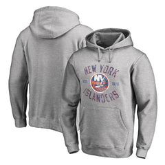 New York Islanders Heritage Pullover Hoodie - Ash - NHL 2376420