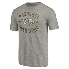 Nashville Predators Heritage Tri-Blend T-Shirt - Ash - NHL 2376471