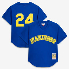 Ken Griffey Jr. Seattle Mariners Mitchell & Ness Authentic Batting Practice Jersey - Royal - Mitchell & Ness Lifestyle