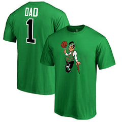 Boston Celtics #1 Dad T-Shirt Kelly Green