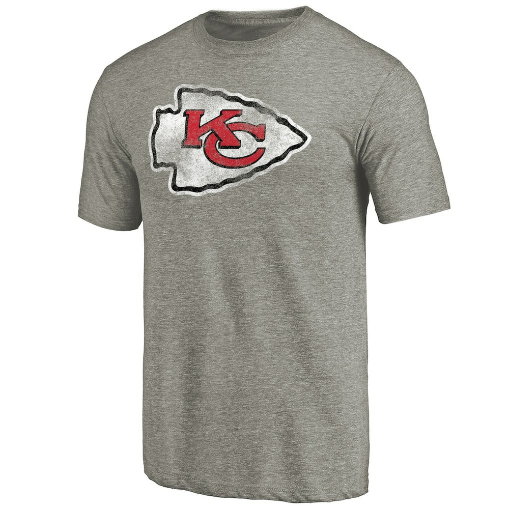 Kansas City Chiefs Distressed Team T-Shirt Ash
