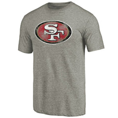 San Francisco 49ers Distressed Team T-Shirt Ash