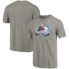 Colorado Avalanche Distressed Team Logo Tri-Blend T-Shirt - Ash - NHL 2485135