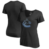 Vancouver Canucks Women's Pond Hockey T-Shirt - Black - NHL 2490572