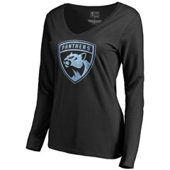 Florida Panthers Women's Pond Hockey Long Sleeve T-Shirt - Black - NHL 2490587
