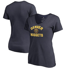 Denver Nuggets Women's Overtime V-Neck T-Shirt Navy