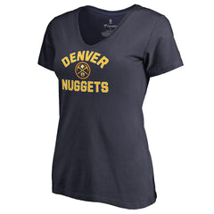 Denver Nuggets Women's Overtime V-Neck T-Shirt Navy