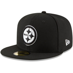 Pittsburgh Steelers New Era B-Dub 59FIFTY Fitted Hat Black