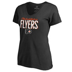 Philadelphia Flyers Women's Nostalgia T-Shirt - Black - NHL 2516239
