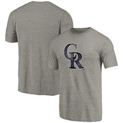 Colorado Rockies Distressed Team Tri-Blend T-Shirt - Ash - MLB Sale