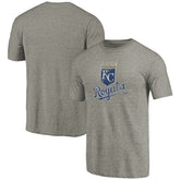 Kansas City Royals Distressed Team Tri-Blend T-Shirt - Ash - MLB on Sale