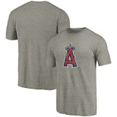 Los Angeles Angels Distressed Team Tri-Blend T-Shirt - Ash - MLB Sale