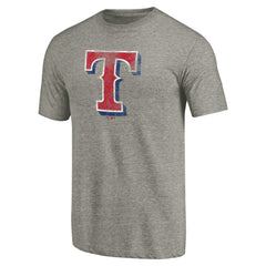 Texas Rangers Distressed Team Tri-Blend T-Shirt - Ash - MLB Discount