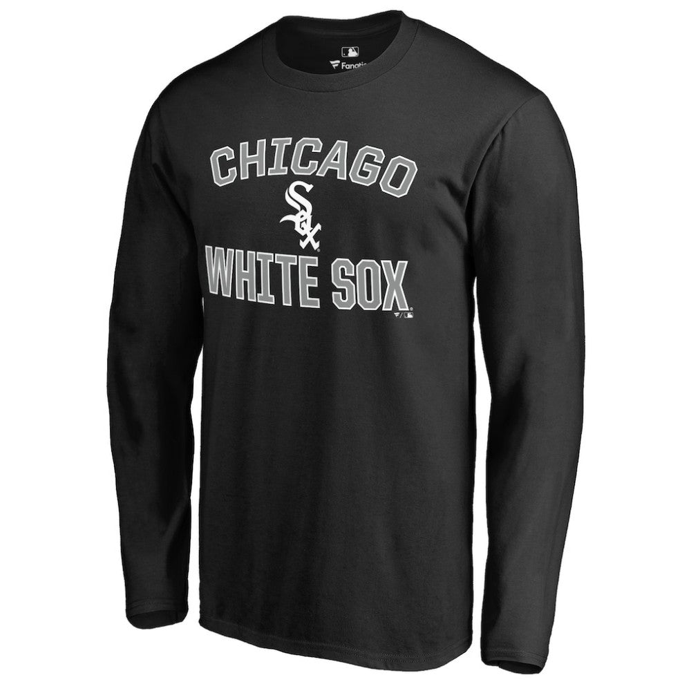 Chicago White Sox Victory Arch Long Sleeve T-Shirt - Black - MLB Lifestyle