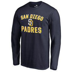 San Diego Padres Victory Arch Long Sleeve T-Shirt - Navy - MLB Lifestyle