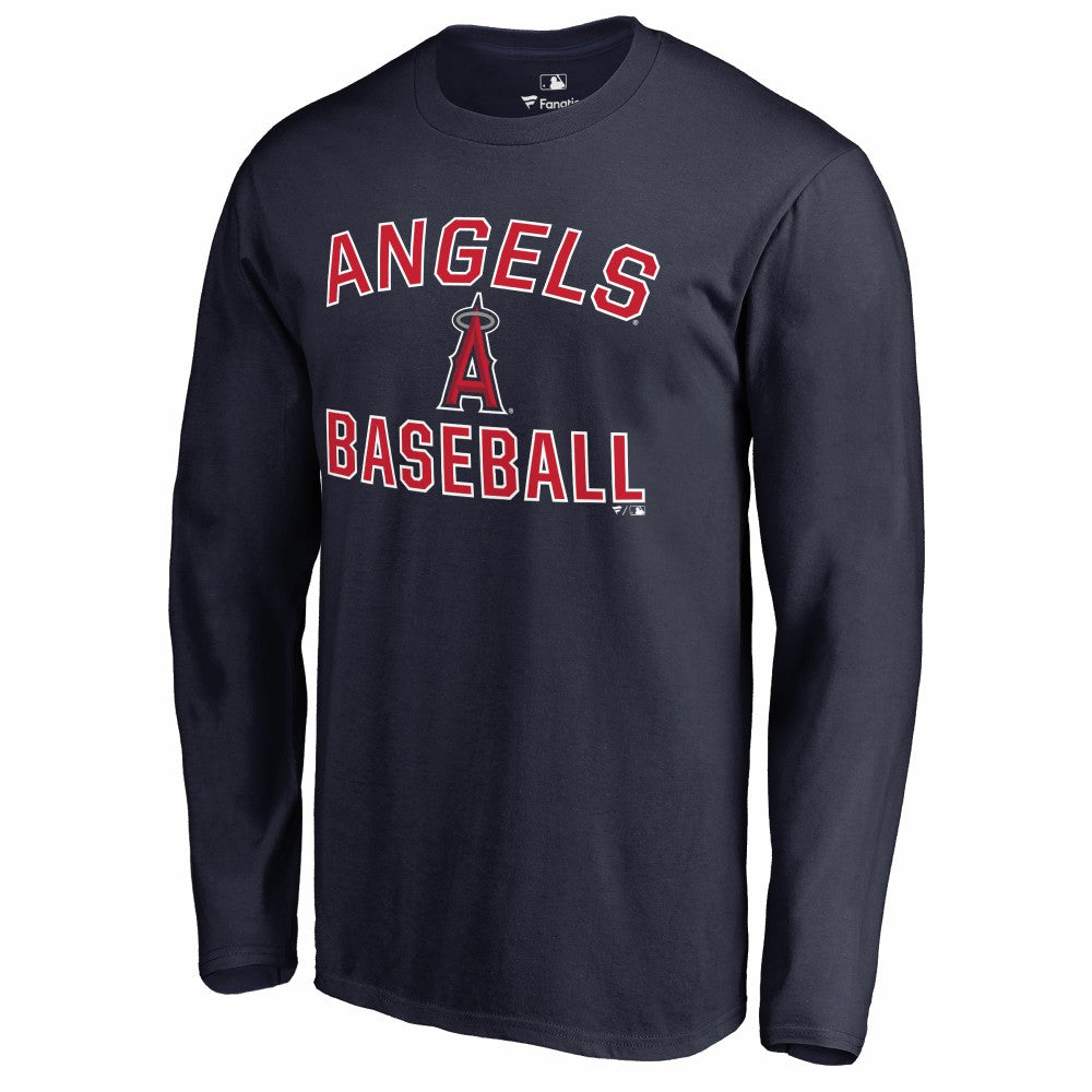 Los Angeles Angels Victory Arch Long Sleeve T-Shirt - Navy - MLB Discount