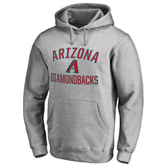 Arizona Diamondbacks Victory Arch Pullover Hoodie - Ash - MLB Sale