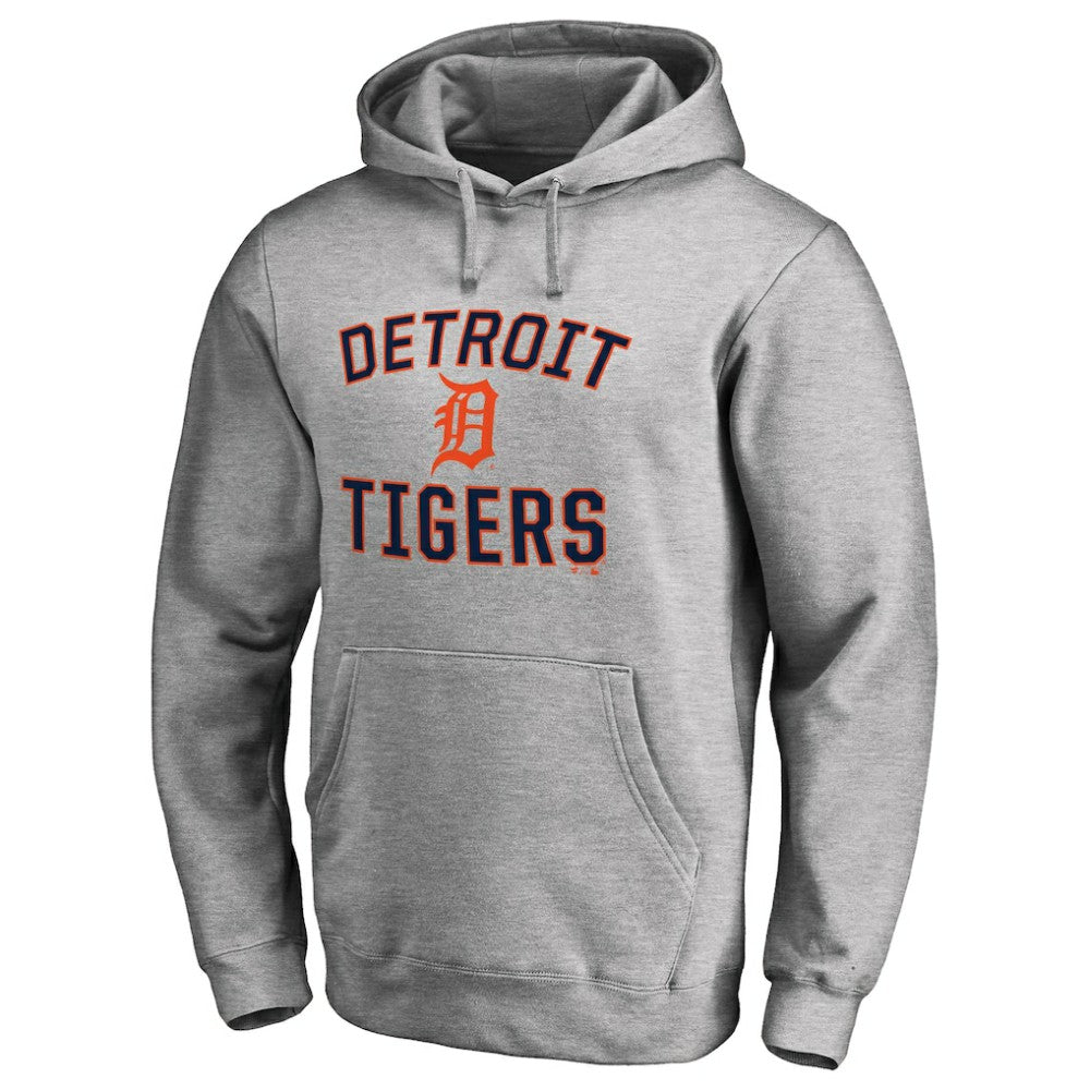 Detroit Tigers Victory Arch Pullover Hoodie - Ash - MLB Sale