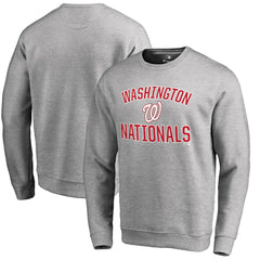 Washington Nationals Victory Arch Pullover Sweatshirt - Ash - MLB Lifestyle