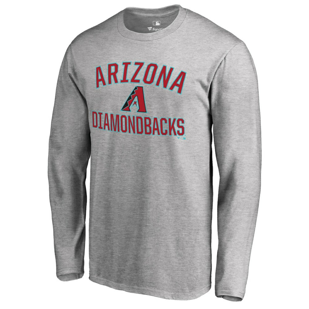 Arizona Diamondbacks Victory Arch Long Sleeve T-Shirt - Ash - MLB Online