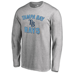Tampa Bay Rays Victory Arch Long Sleeve T-Shirt - Ash - MLB Lifestyle